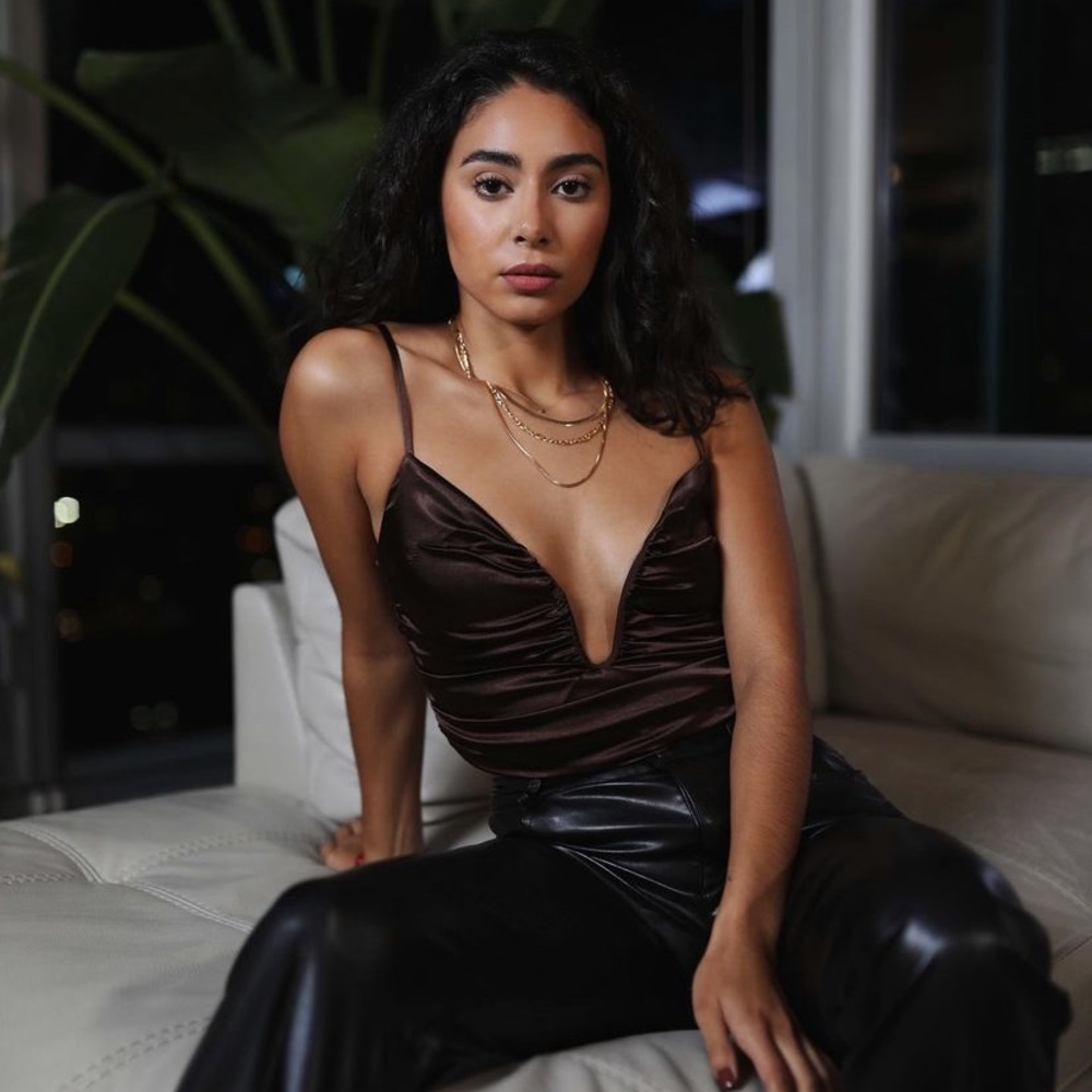 Sexy Ruched Satin Crop Top